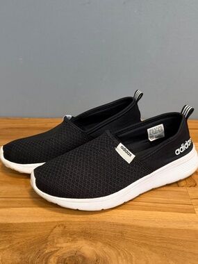 Adidas NEO Cloudfoam Lite Racer Slip On Black Women's Size 6 (F98974)